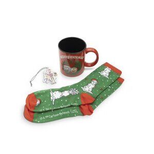 Rick & Morty Mug, Sock & Acrylic Door Hanger Gift Set